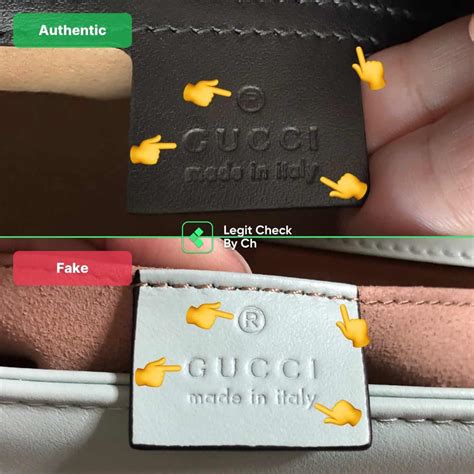 gucci marmont small fake vs real|how to check gucci marmont bag.